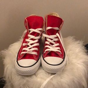 Red High Top Converse